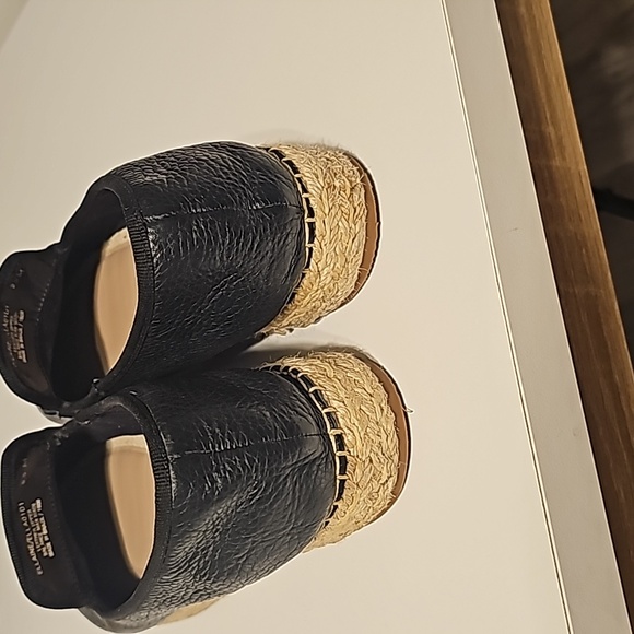 Steven By Steve Madden Womens Ellaine Leather Espadrilles Black Size 9.5M - Picture 6 of 9